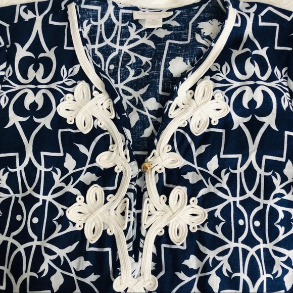 Charter club blouse size small black and white. - Picture 3 of 6